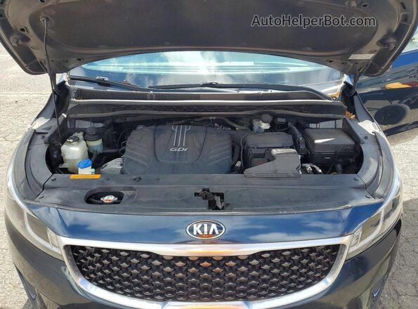 KNDMB5C12G6144377 2016 KIA SEDONA Blue Engine compartment view