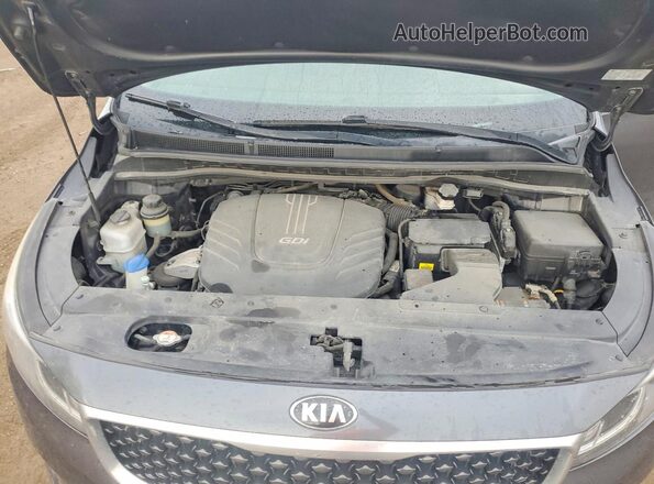 KNDMB5C12G6146470 2016 KIA SEDONA Charcoal Engine compartment view