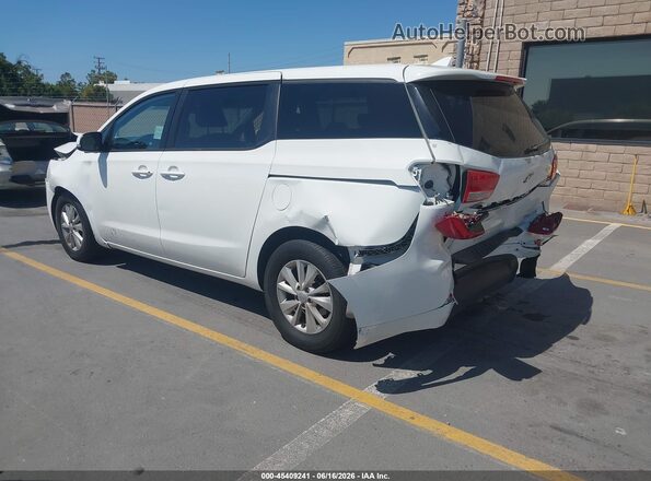 KNDMB5C12H6224196 2017 KIA SEDONA White Задня ліва чверть