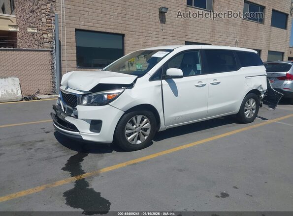 KNDMB5C12H6224196 2017 KIA SEDONA White Передня ліва чверть