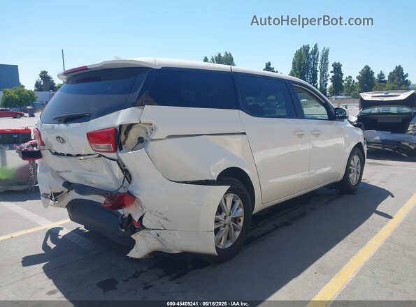 KNDMB5C12H6224196 2017 KIA SEDONA White Задня права чверть