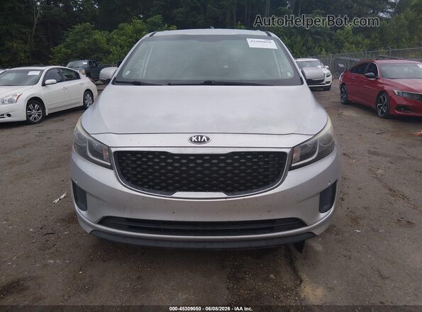 KNDMB5C12H6243038 2017 KIA SEDONA Gray Դիմացի տեսք