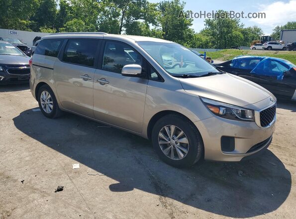KNDMB5C12H6307210 2017 KIA SEDONA Tan 