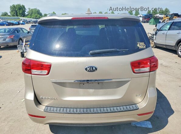 KNDMB5C12H6307210 2017 KIA SEDONA Tan 