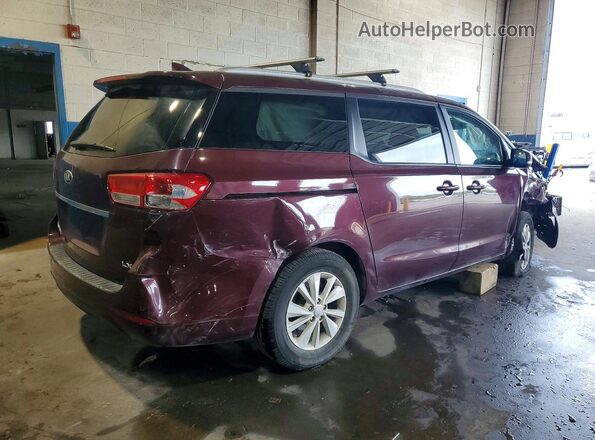 KNDMB5C12H6315422 2017 KIA SEDONA Burgundy Հետևի աջ