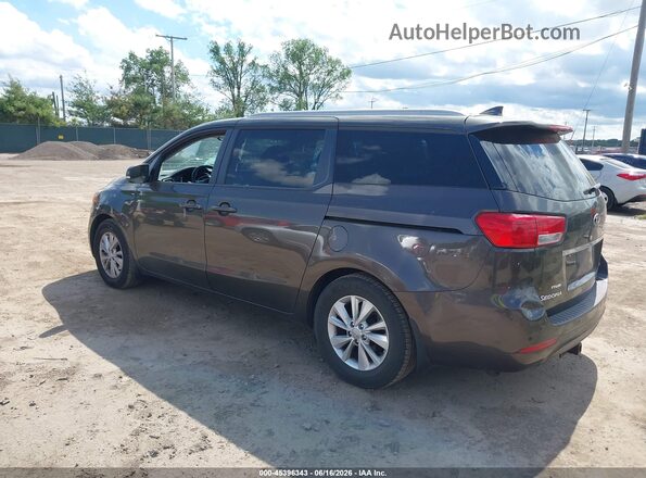 KNDMB5C12H6324721 2017 KIA SEDONA Brown Rear left