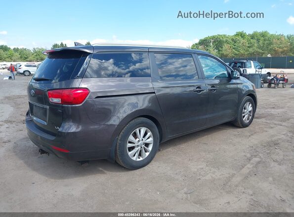 KNDMB5C12H6324721 2017 KIA SEDONA Brown Rear right