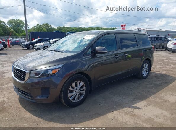 KNDMB5C12H6324721 2017 KIA SEDONA Brown Front left