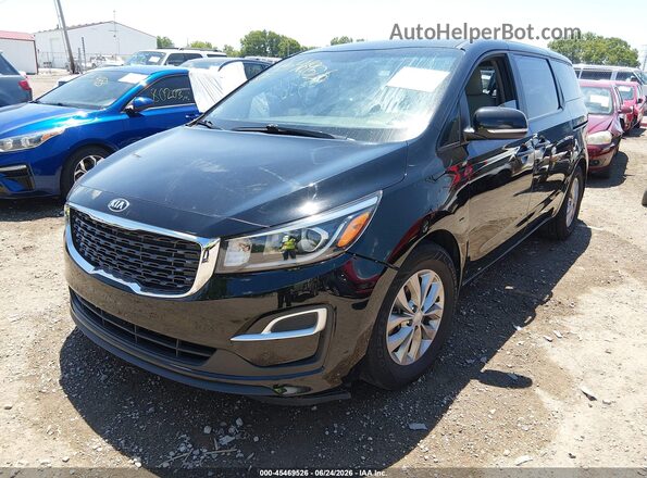 KNDMB5C12K6511089 2019 KIA SEDONA Черный Передняя левая четверть