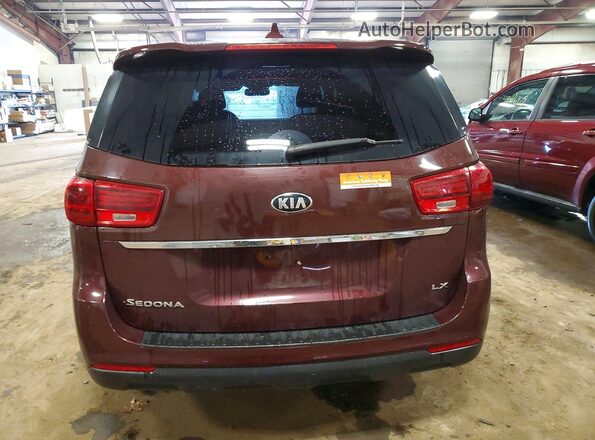 KNDMB5C12L6634022 2020 KIA SEDONA Burgundy Հետևի տեսք