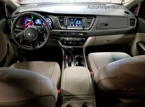 KNDMB5C12L6634022 2020 KIA SEDONA Burgundy Առջևի վահանակի տեսք