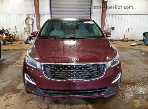 KNDMB5C12L6634022 2020 KIA SEDONA Burgundy Դիմացի տեսք