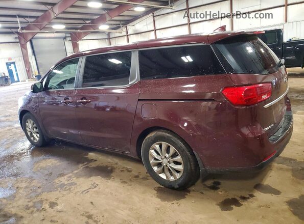 KNDMB5C12L6634022 2020 KIA SEDONA Burgundy Հետևի ձախ