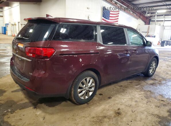 KNDMB5C12L6634022 2020 KIA SEDONA Burgundy Հետևի աջ