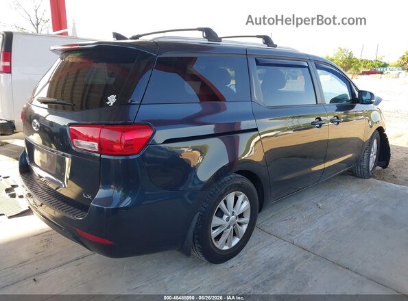 KNDMB5C13G6188789 2016 KIA SEDONA Black Trasero derecho