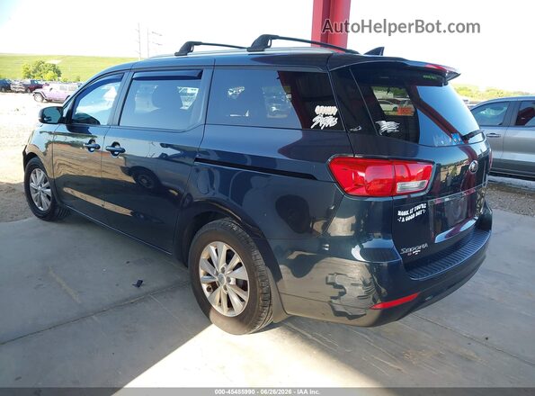 KNDMB5C13G6188789 2016 KIA SEDONA Black Trasero izquierdo