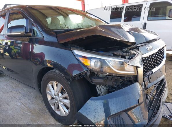 KNDMB5C13G6188789 2016 KIA SEDONA Black Vista frontal