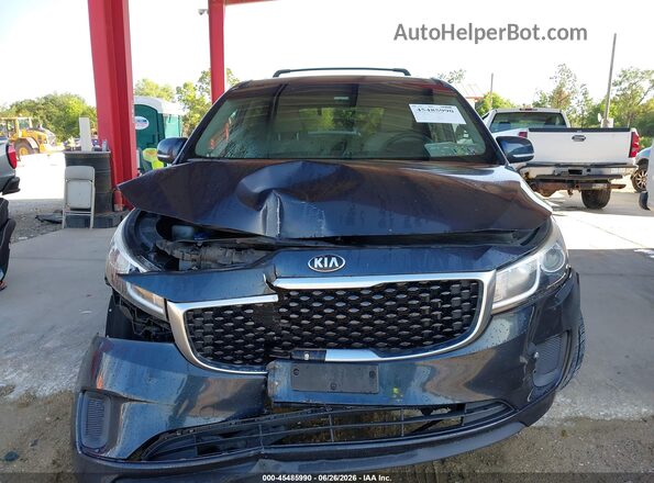 KNDMB5C13G6188789 2016 KIA SEDONA Black Vista del cuadro de instrumentos