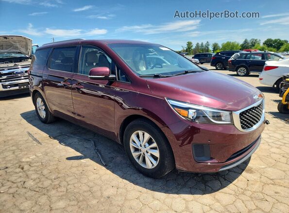 KNDMB5C13G6209835 2016 KIA SEDONA Maroon 