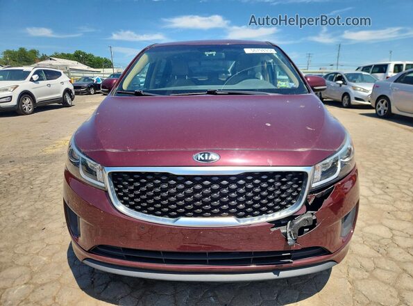 KNDMB5C13G6209835 2016 KIA SEDONA Maroon 