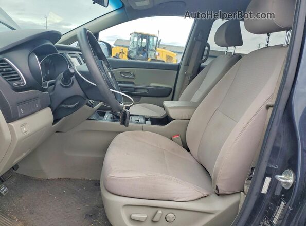 KNDMB5C13H6219850 2017 KIA SEDONA Черный Вид салона спереди
