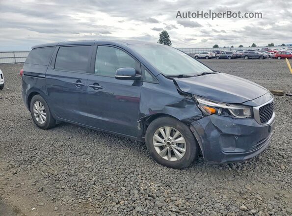 KNDMB5C13H6219850 2017 KIA SEDONA Черный Передняя правая четверть