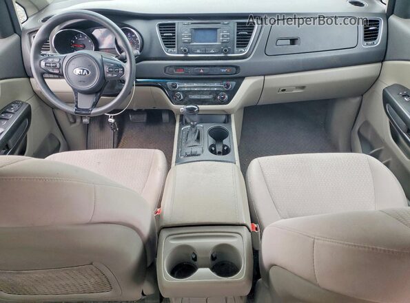 KNDMB5C13H6219850 2017 KIA SEDONA Черный Вид панели приборов