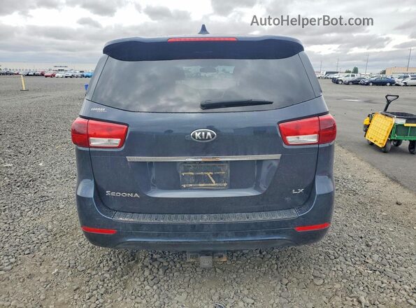 KNDMB5C13H6219850 2017 KIA SEDONA Черный Вид сзади
