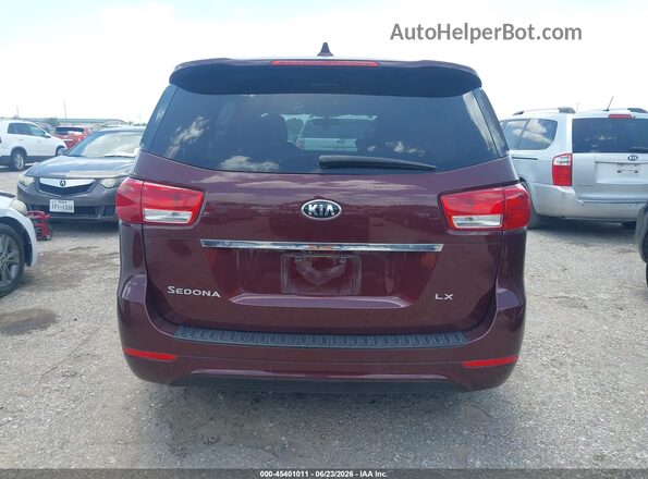 KNDMB5C13J6379183 2018 KIA SEDONA Burgundy 