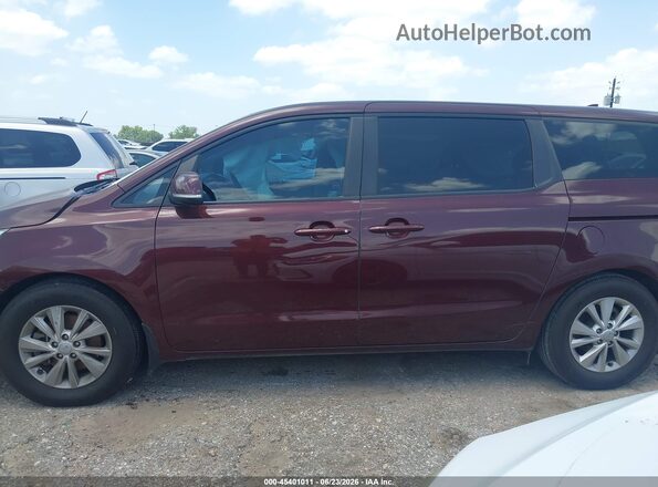 KNDMB5C13J6379183 2018 KIA SEDONA Burgundy Widok wnętrza 360 stopni