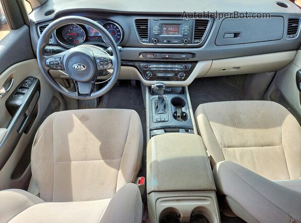 KNDMB5C14G6083260 2016 KIA SEDONA Burgundy Dashboard view