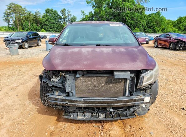 KNDMB5C14G6083260 2016 KIA SEDONA Burgundy Front view
