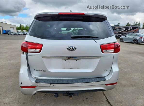KNDMB5C14G6198599 2016 KIA SEDONA Silver Հետևի տեսք