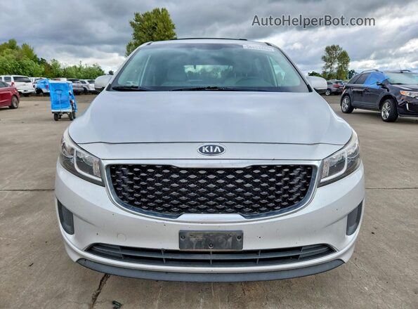 KNDMB5C14G6198599 2016 KIA SEDONA Silver Դիմացի տեսք