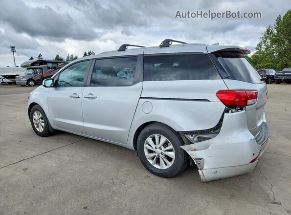 KNDMB5C14G6198599 2016 KIA SEDONA Silver Հետևի ձախ
