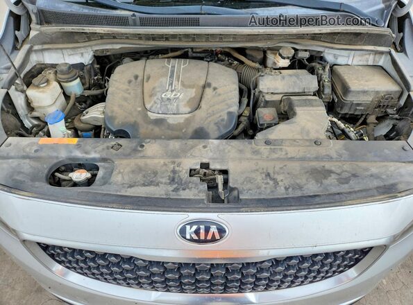 KNDMB5C14G6198599 2016 KIA SEDONA Silver Սալոնի հետևի տեսք
