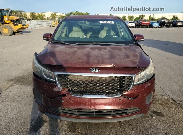KNDMB5C14H6320489 2017 KIA SEDONA Burgundy 