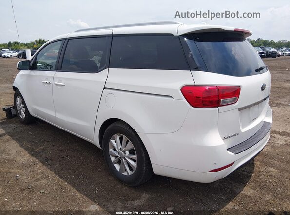 KNDMB5C14H6339723 2017 KIA SEDONA White Trasero izquierdo