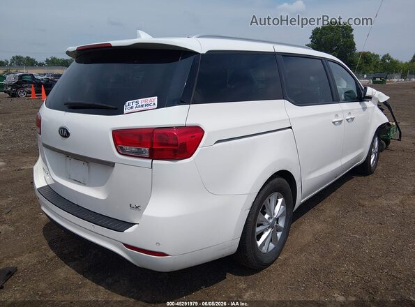 KNDMB5C14H6339723 2017 KIA SEDONA White Trasero derecho