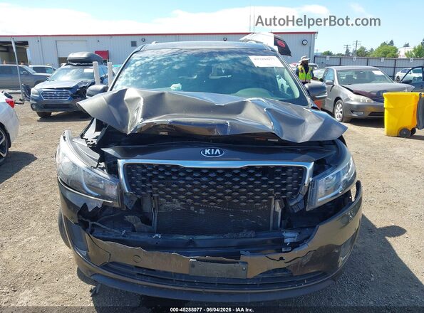 KNDMB5C14H6340094 2017 KIA SEDONA Brown Widok zestawu wskaźników