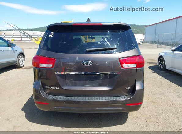 KNDMB5C14H6340094 2017 KIA SEDONA Brown 