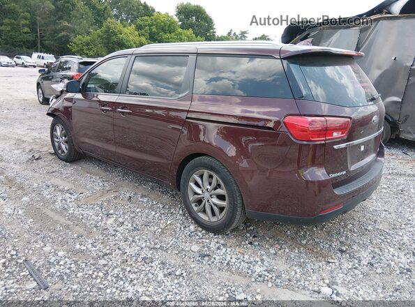 KNDMB5C14L6597524 2020 KIA SEDONA Brown Trasero izquierdo