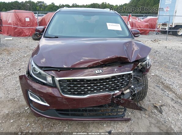 KNDMB5C14L6597524 2020 KIA SEDONA Brown Vista interior trasera