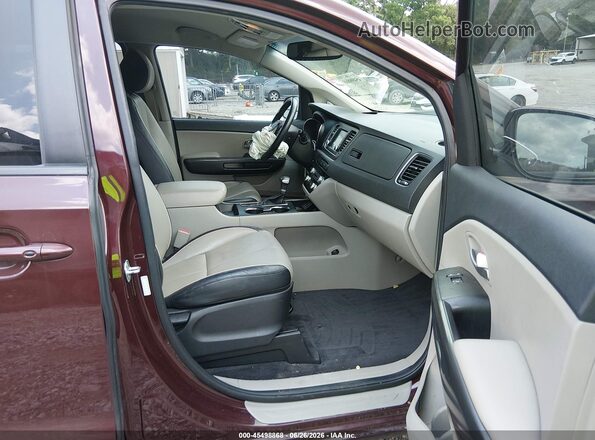 KNDMB5C14L6597524 2020 KIA SEDONA Brown Vista interior delantera