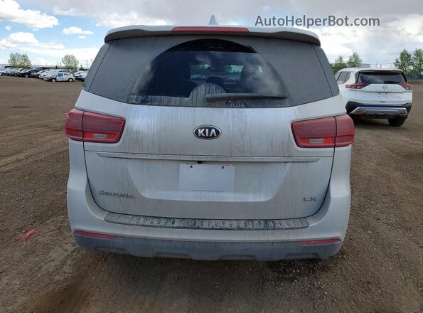 KNDMB5C14L6644292 2020 KIA SEDONA Silver Հետևի տեսք