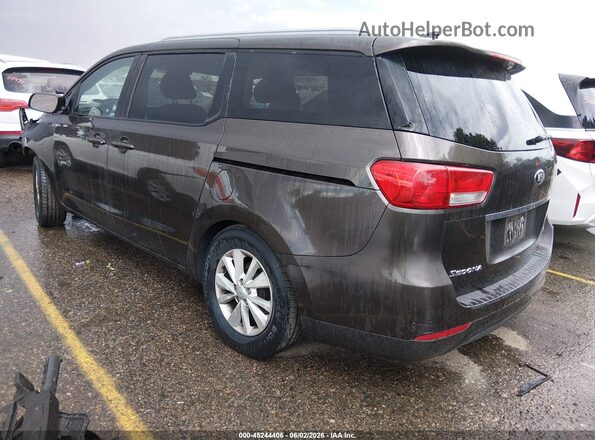 KNDMB5C15G6105024 2016 KIA SEDONA Brown Задня ліва чверть