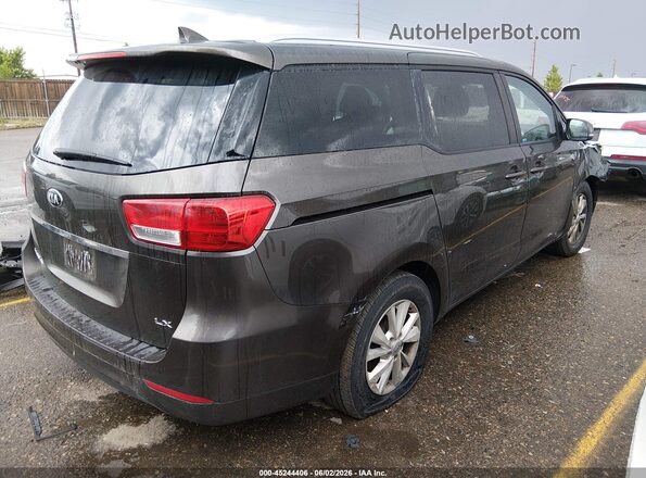 KNDMB5C15G6105024 2016 KIA SEDONA Brown Задня права чверть