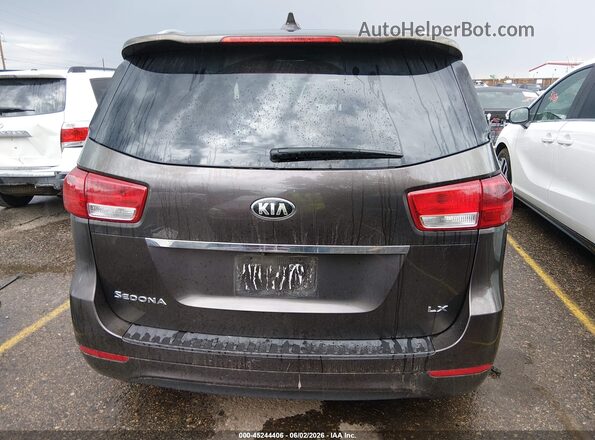 KNDMB5C15G6105024 2016 KIA SEDONA Brown 