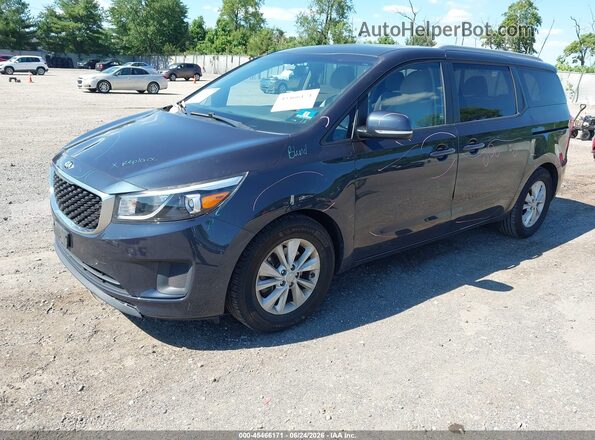 KNDMB5C15G6188860 2016 KIA SEDONA Dark Blue Передняя левая четверть