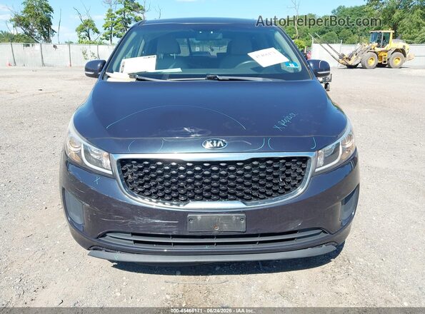 KNDMB5C15G6188860 2016 KIA SEDONA Dark Blue Вид спереди
